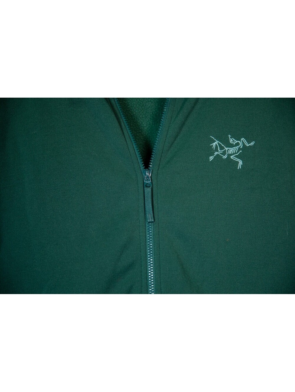 Arc'teryx Kyanite Jacket Green Full Zip Fleece Stretch Midlayer Coat - Men's M - Picture 4 of 9